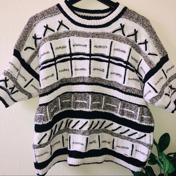 Vintage Short Sleeve Sweater - Picture 2 of 4